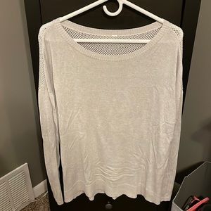 Lululemon Sweater with Perforated See-Through Back